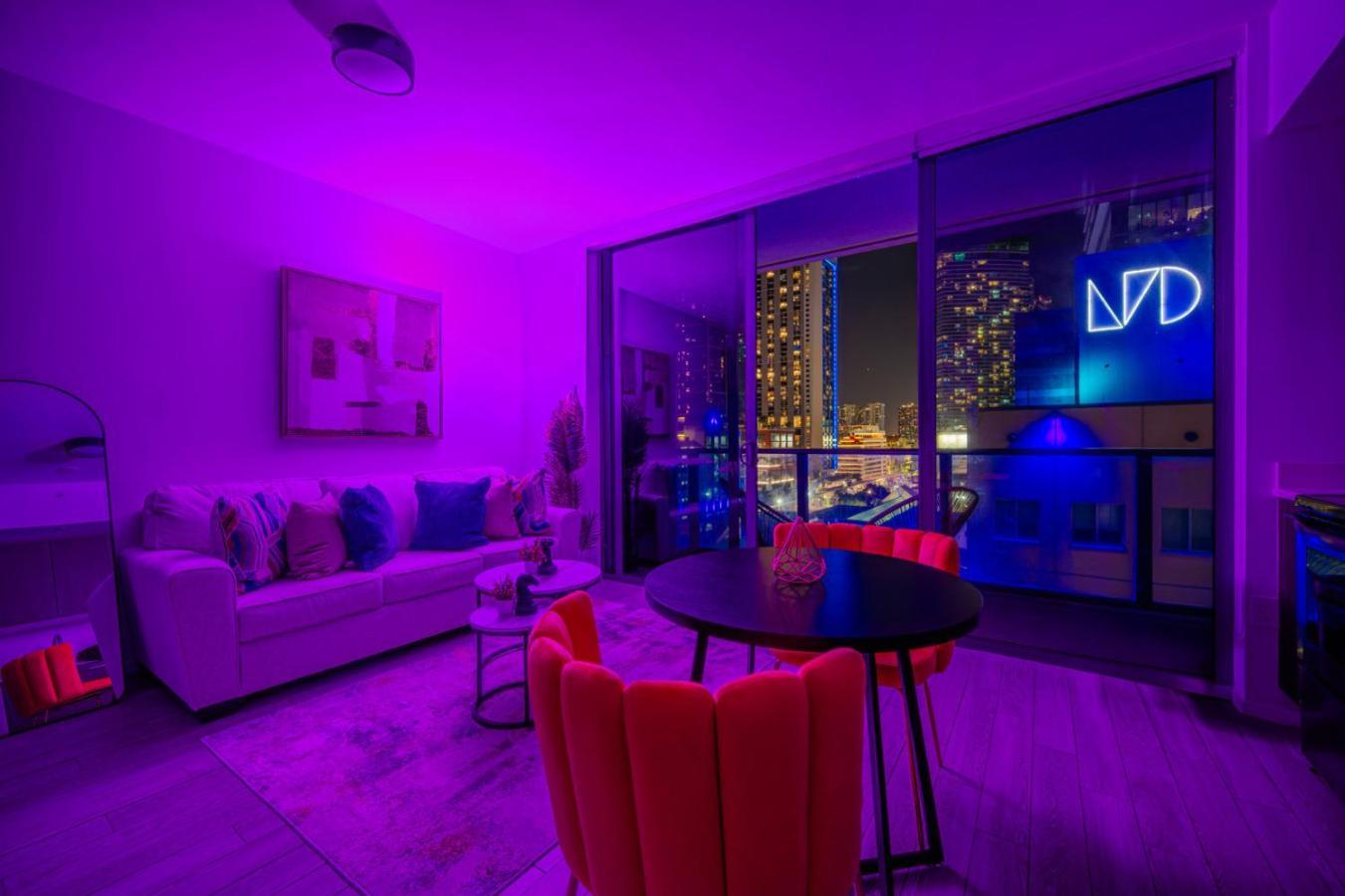 Luxury Loft - Free Parking - Ocean View - Brickell Downtown Apartment ไมอามี ห้อง รูปภาพ