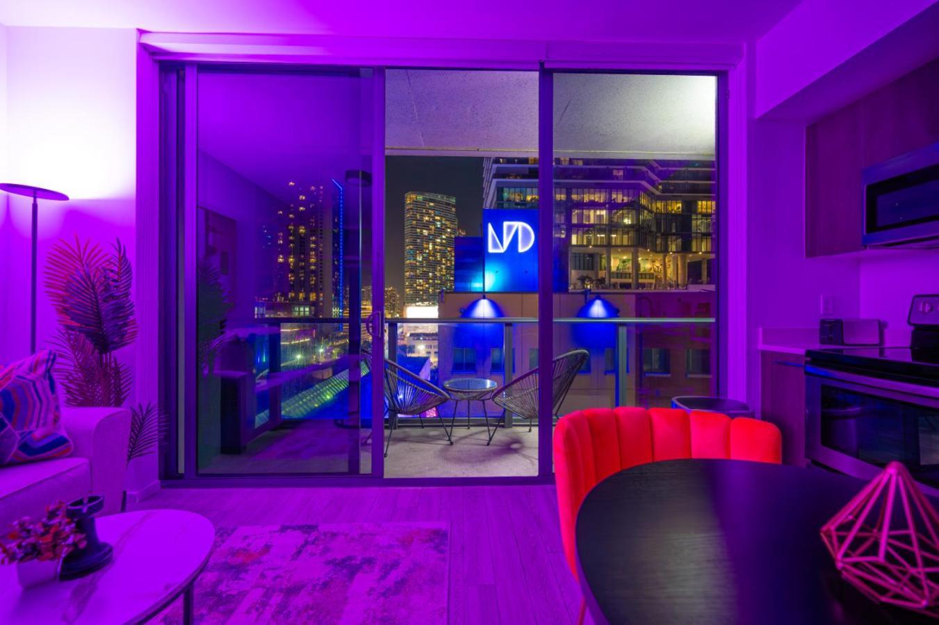 Luxury Loft - Free Parking - Ocean View - Brickell Downtown Apartment ไมอามี ห้อง รูปภาพ